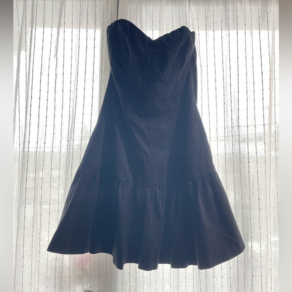 EXPRESS Black Strapless Mini Dress